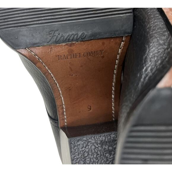 Rachel Comey Ibex Leather Lace-Up Booties Black Ankle Boots Size 9 - Picture 10 of 11